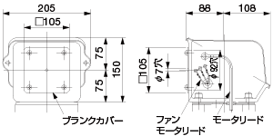 端子箱寸法図3(枠番号180SA ～ 180MB)