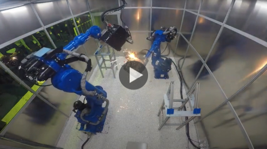 【実演動画】GA50によるジグレス協調レーザー溶接の実演を見る(2019国際ロボット展)