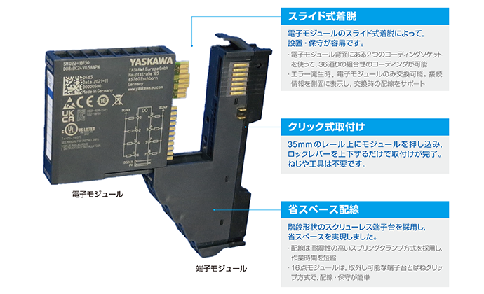 作業性の良い構造でスペースと時間を節約します。