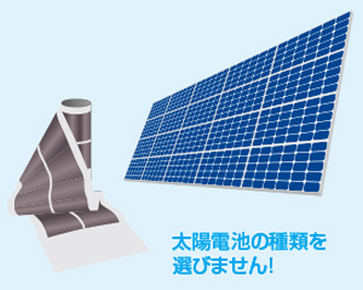 太陽電池を選びません