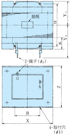 接続リードタイプ 外形図2