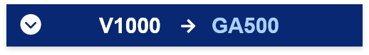 V1000からGA500への置き換え