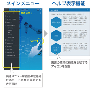 ガイダンス・ヘルプ機能