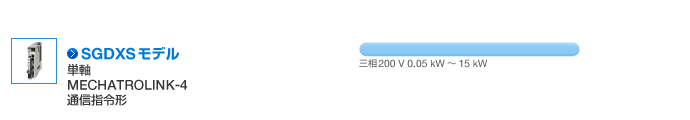 SGDXSモデル(単軸) MECHATROLINK-4 通信指令形